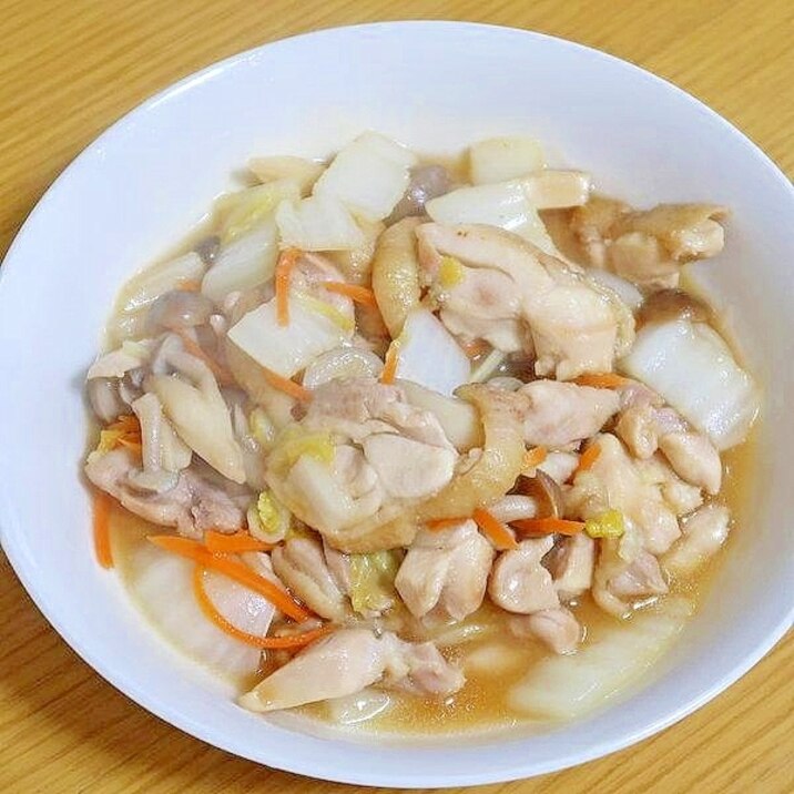 白菜と鶏ももの生姜炒め★減塩・低カリウム志向